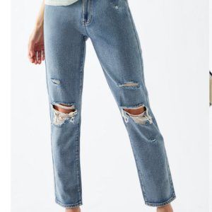 PacSun Torn Blue Mom Jeans